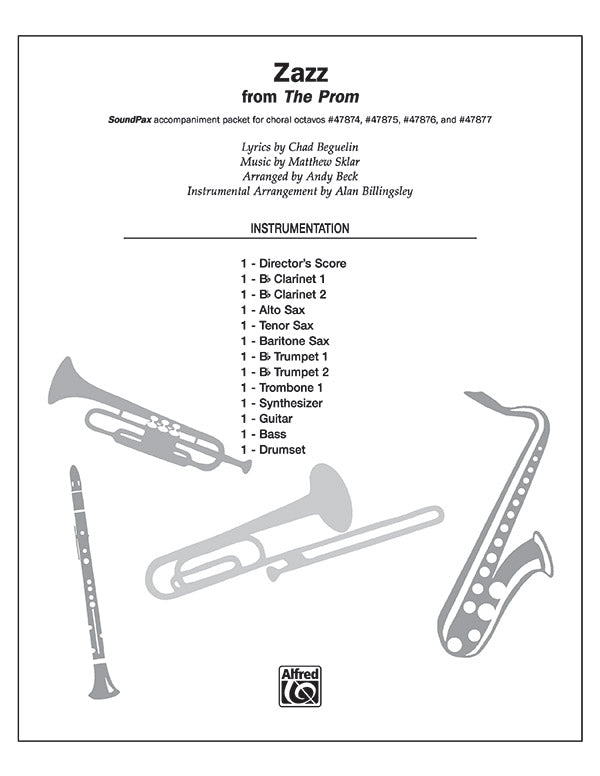 Zazz: E-flat Baritone Saxophone Sheet Music Preview