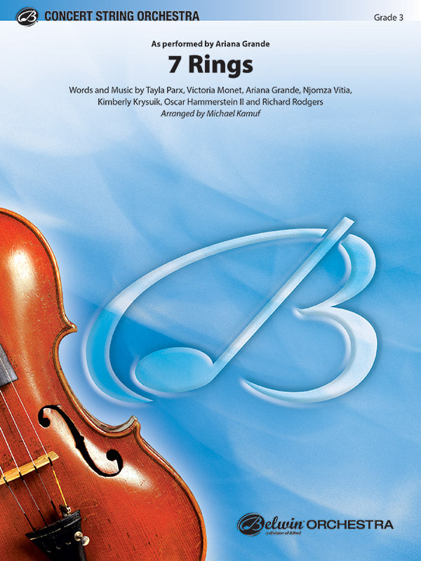 7 Rings: Piano Accompaniment Sheet Music Preview