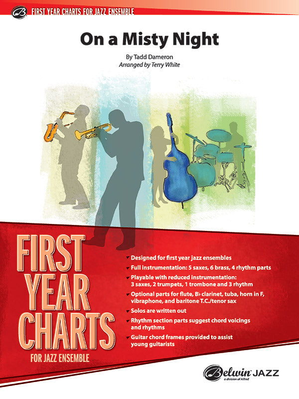 On a Misty Night: 2nd E-flat Alto Saxophone Sheet Music Preview