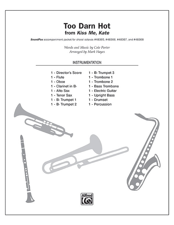 Too Darn Hot: B-flat Tenor Saxophone Sheet Music Preview