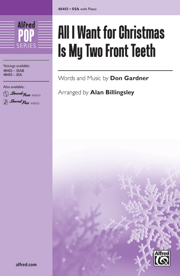All I Want for Christmas Is My Two Front Teeth Sheet Music Preview