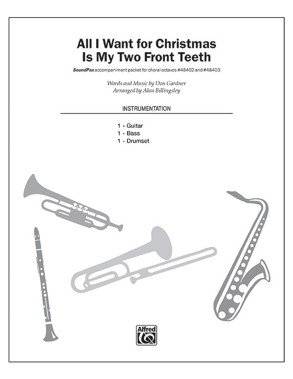 All I Want for Christmas Is My Two Front Teeth: String Bass Sheet Music Preview