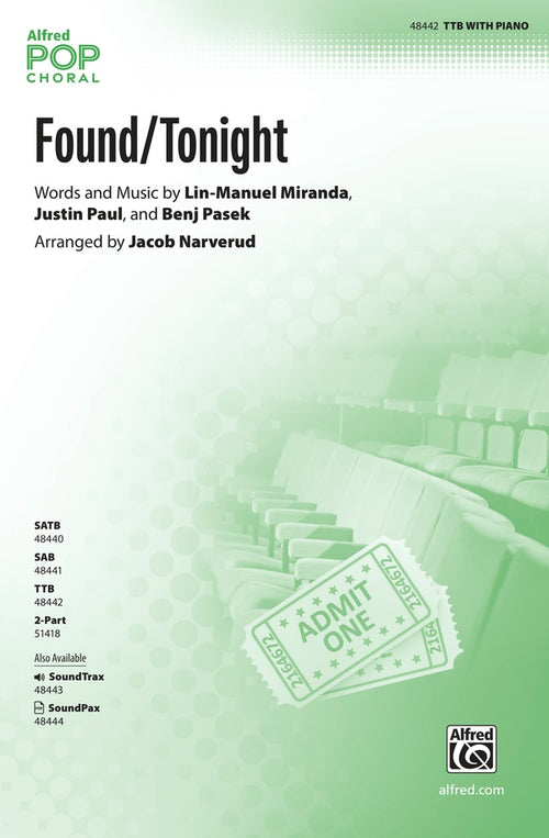 Found/Tonight Sheet Music Preview
