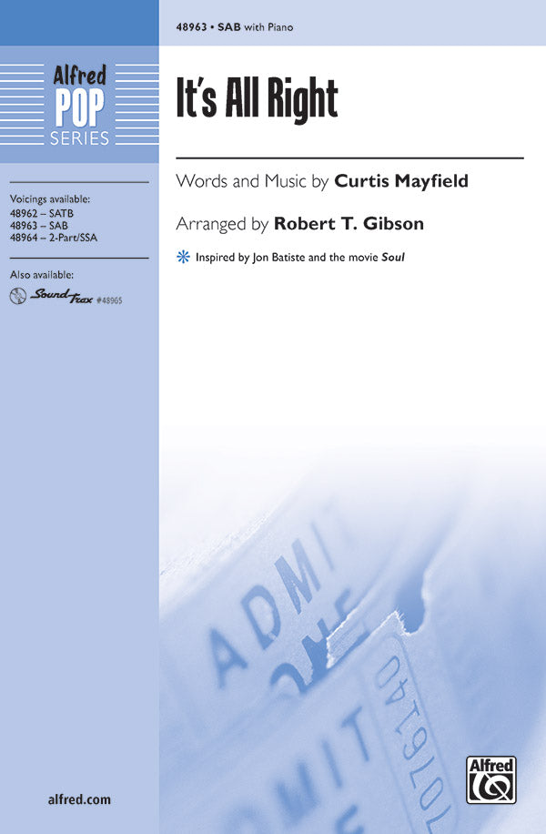 It's All Right Sheet Music Preview