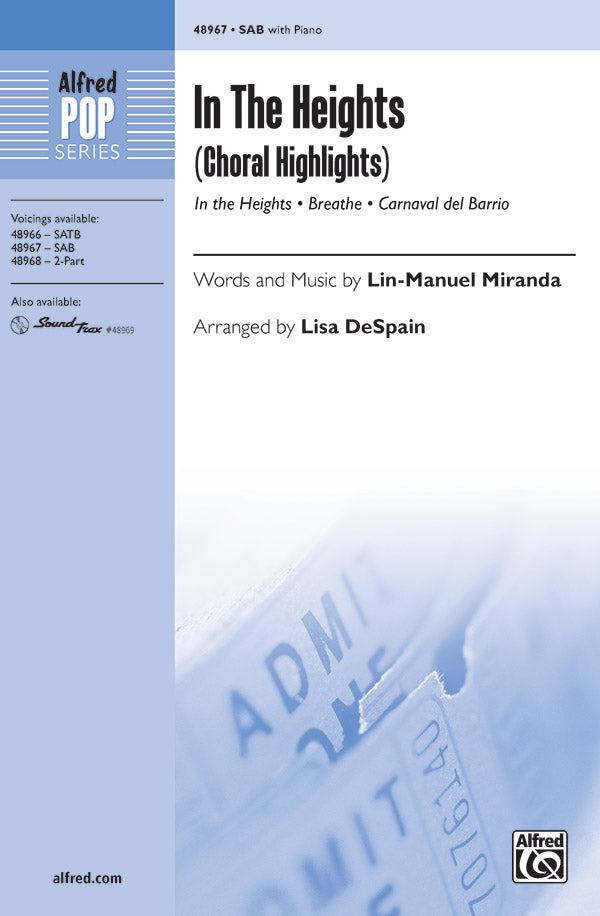 In the Heights (Choral Highlights) Cover Image