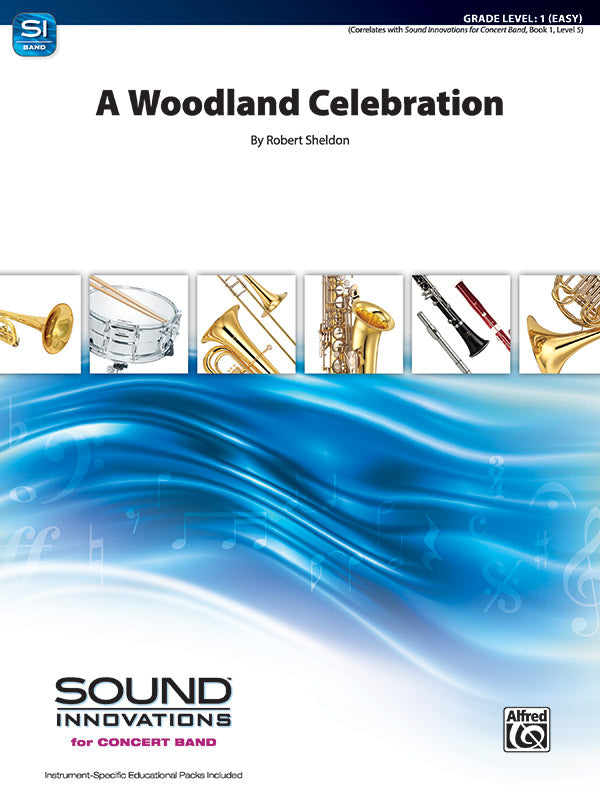 A Woodland Celebration: B-flat Bass Clarinet Sheet Music Preview