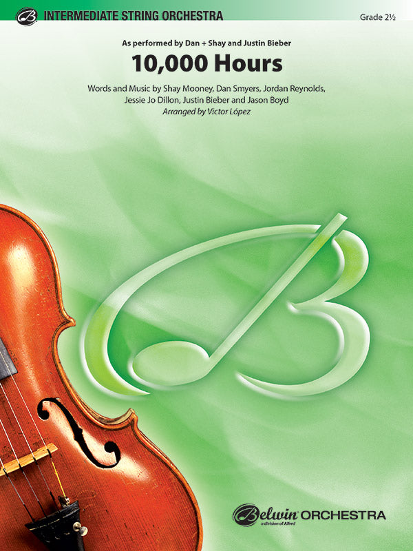 10,000 Hours: 1st Violin Sheet Music Preview