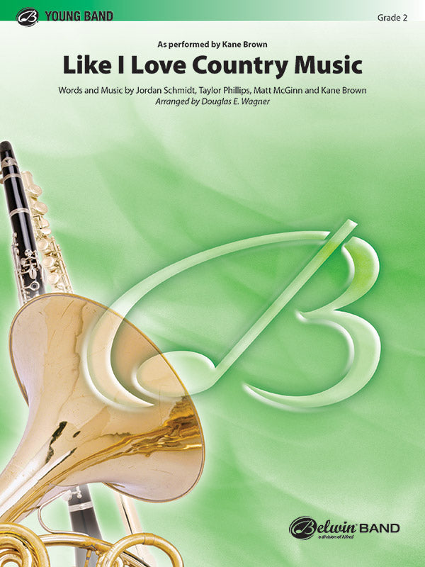 Like I Love Country Music: 2nd B-flat Clarinet Sheet Music Preview