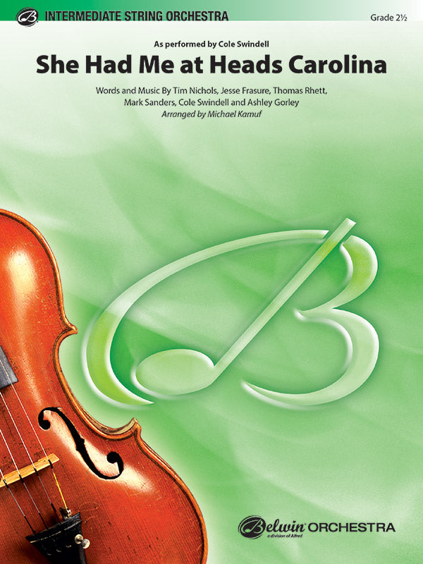 She Had Me at Heads Carolina: String Bass Sheet Music Preview