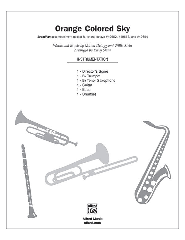 Orange Colored Sky: 1st B-flat Trumpet Sheet Music Preview