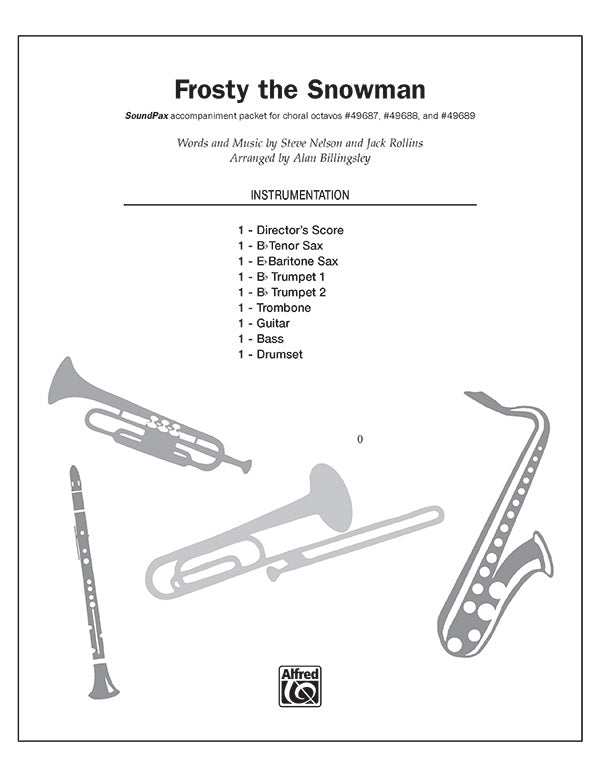 Frosty the Snowman: E-flat Baritone Saxophone Sheet Music Preview