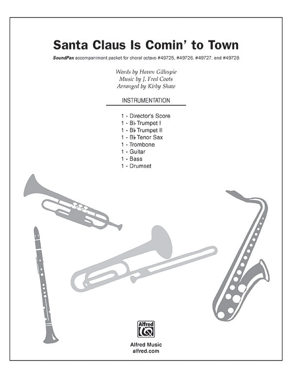 Santa Claus Is Comin' to Town: Drums Sheet Music Preview