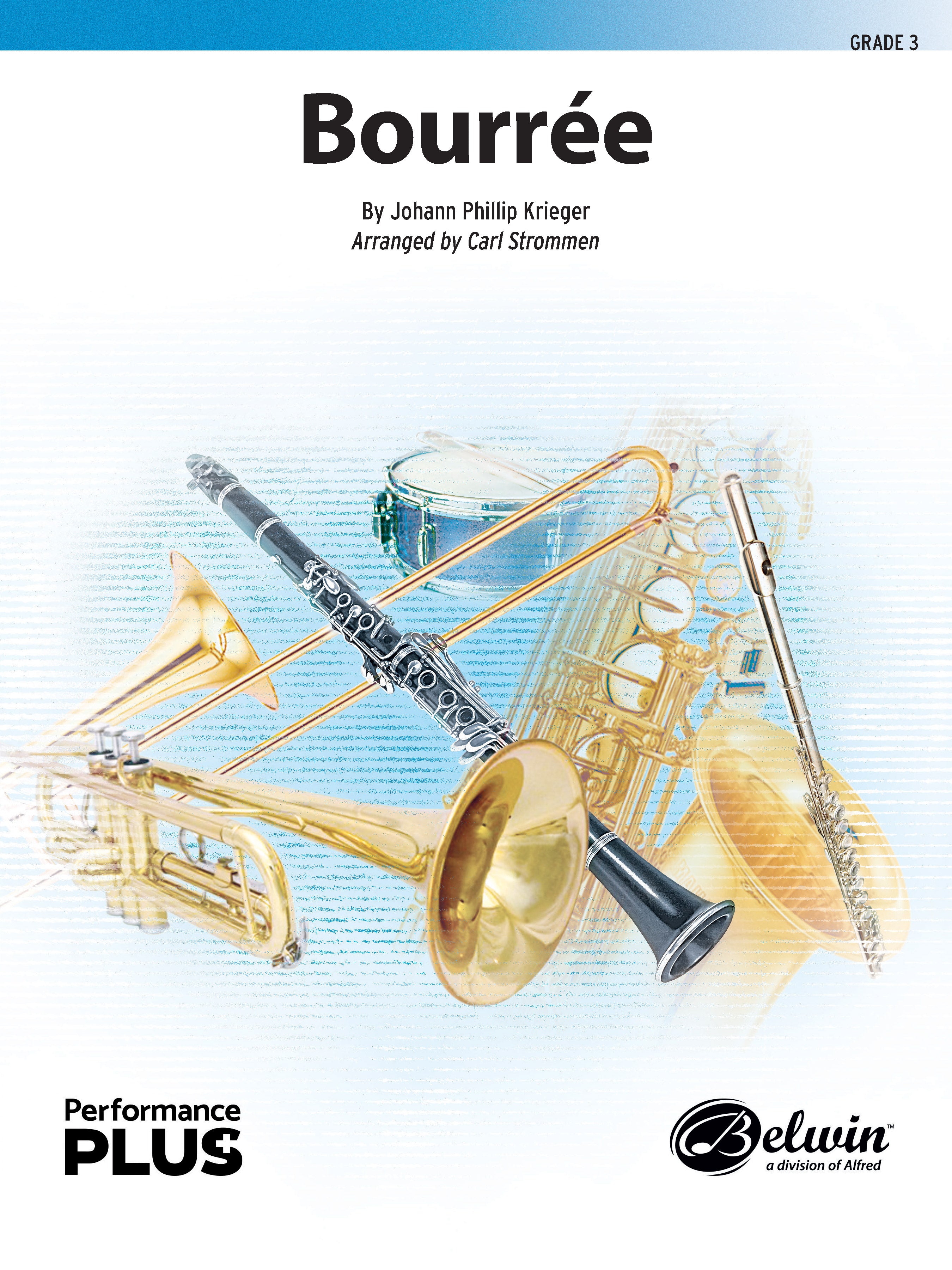 Bourrée: B-flat Bass Clarinet Sheet Music Preview