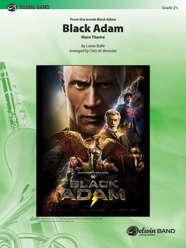 Black Adam: B-flat Tenor Saxophone Sheet Music Preview