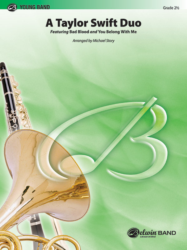 A Taylor Swift Duo: B-flat Tenor Saxophone Sheet Music Preview