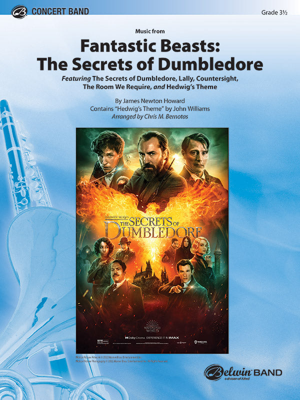 Fantastic Beasts: The Secrets of Dumbledore: 2nd Percussion Sheet Music Preview
