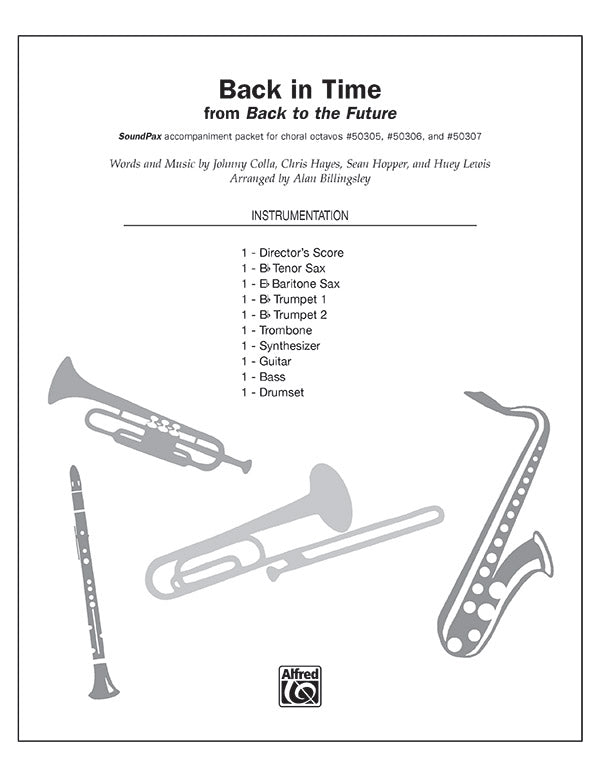 Back in Time: B-flat Tenor Saxophone Sheet Music Preview