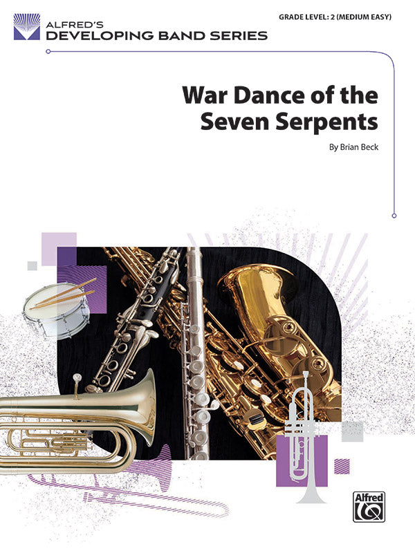 WAR DANCE OF SEVEN SERPENTS/DB: 1st B-flat Clarinet Sheet Music Preview