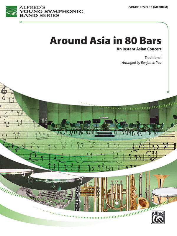 Around Asia in 80 Bars: B-flat Tenor Saxophone Sheet Music Preview