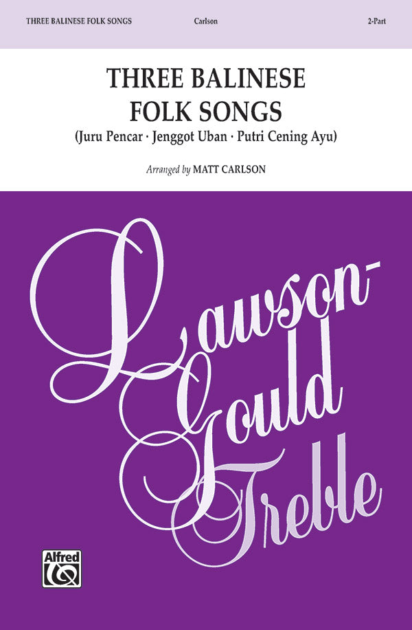 Three Balinese Folk Songs Cover Image