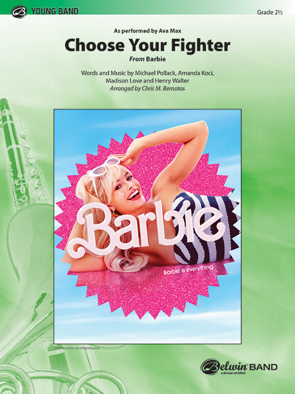 Choose Your Fighter: B-flat Tenor Saxophone Sheet Music Preview