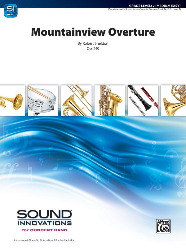 Mountainview Overture: E-flat Baritone Saxophone Sheet Music Preview