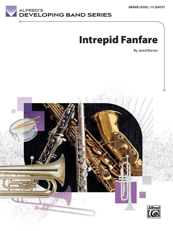Intrepid Fanfare: E-flat Baritone Saxophone Sheet Music Preview