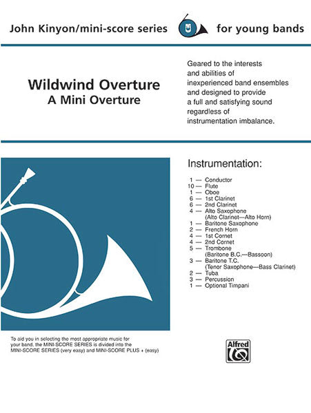 Wildwind Overture: E-flat Baritone Saxophone Sheet Music Preview
