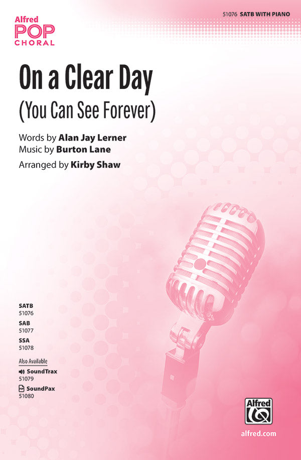 On a Clear Day Sheet Music Preview
