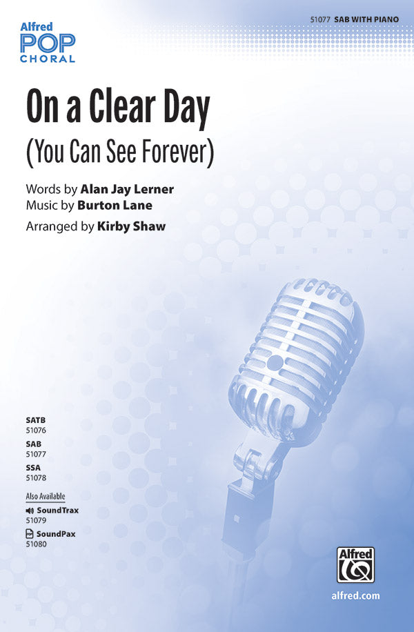 On a Clear Day Cover Image