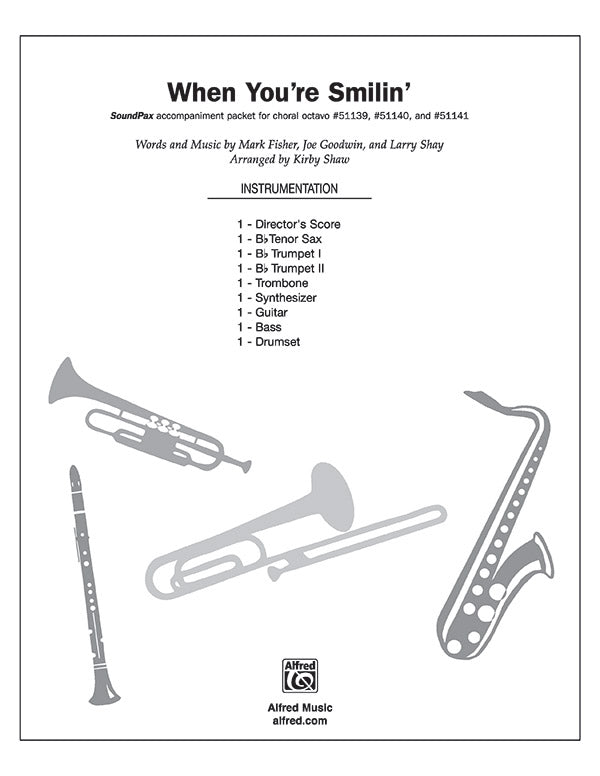 When You're Smilin': B-flat Tenor Saxophone Sheet Music Preview