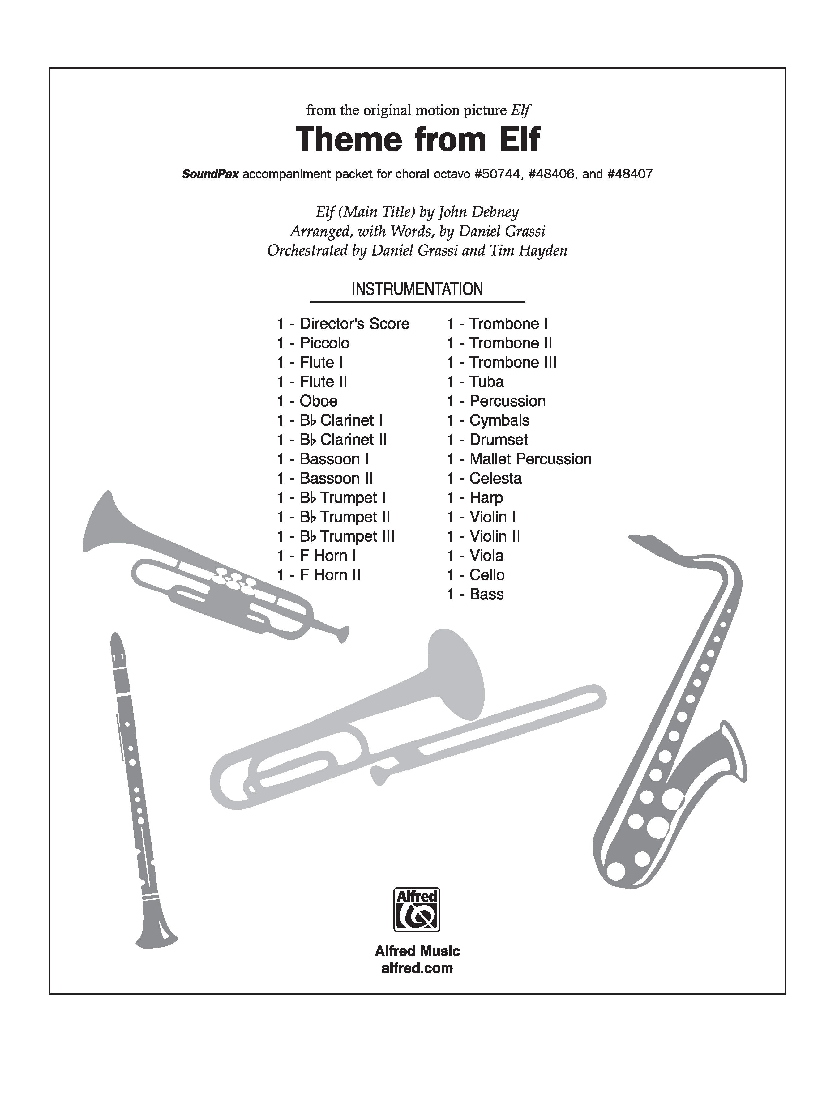 Theme from Elf: Cello Sheet Music Preview
