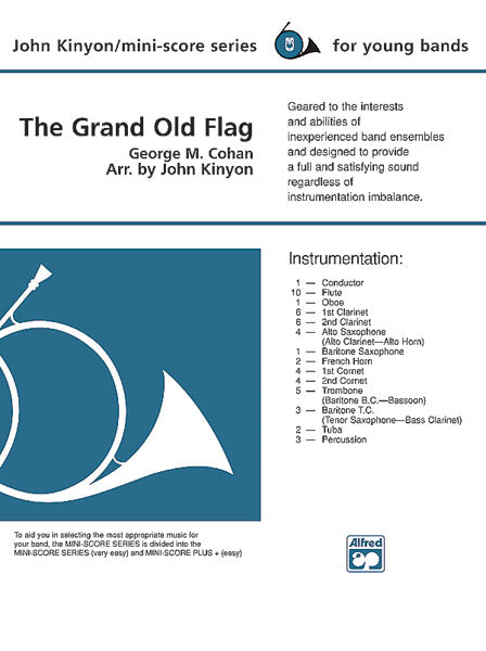 The Grand Old Flag: Baritone T.C. Sheet Music Preview