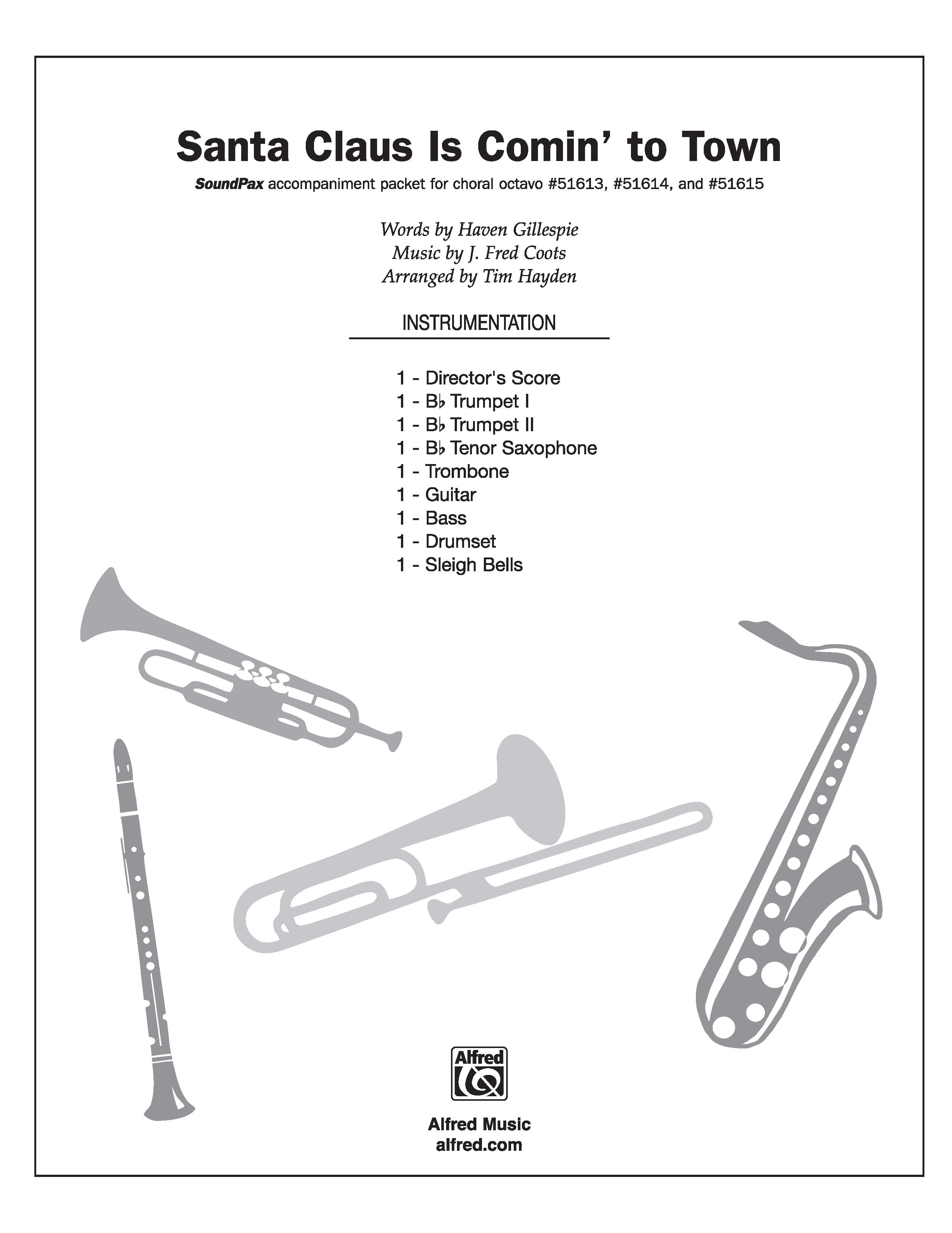 Santa Claus Is Comin' to Town: 1st Trombone Sheet Music Preview