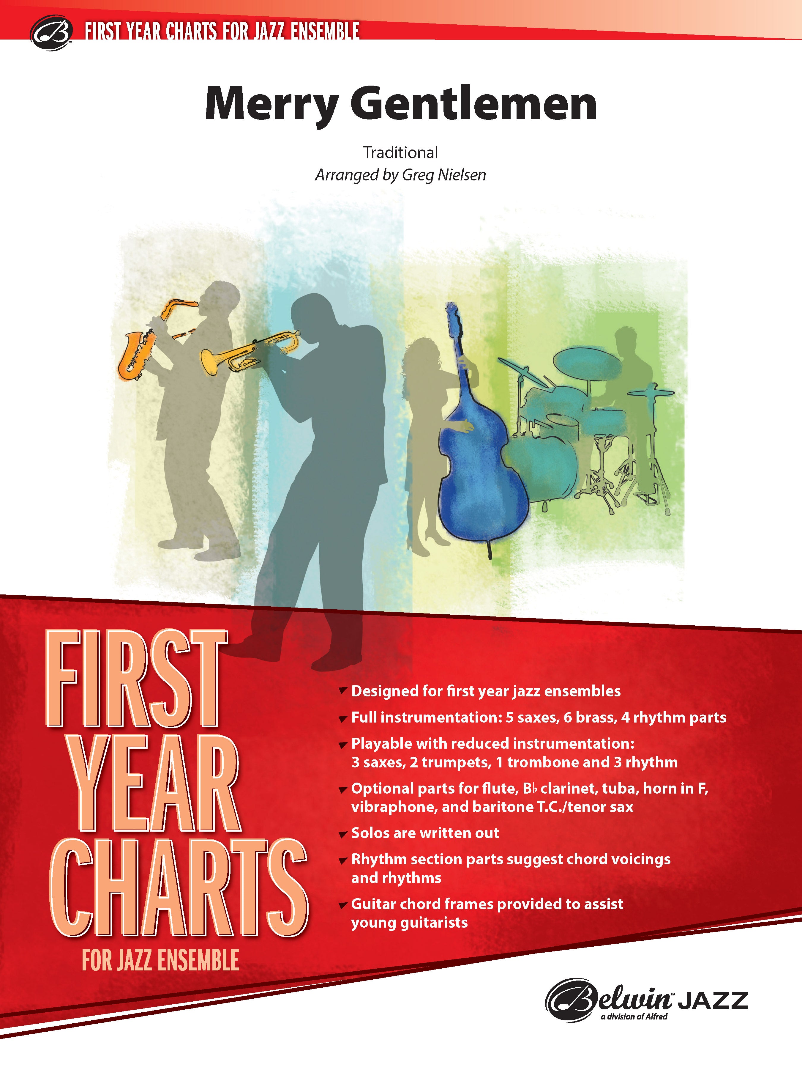 Merry Gentlemen: 2nd B-flat Trumpet Sheet Music Preview