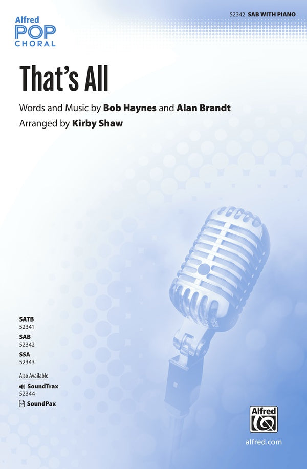 That's All Sheet Music Preview