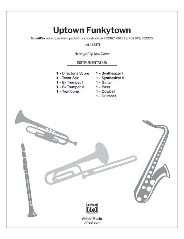 Uptown Funkytown: Bass Guitar Sheet Music Preview