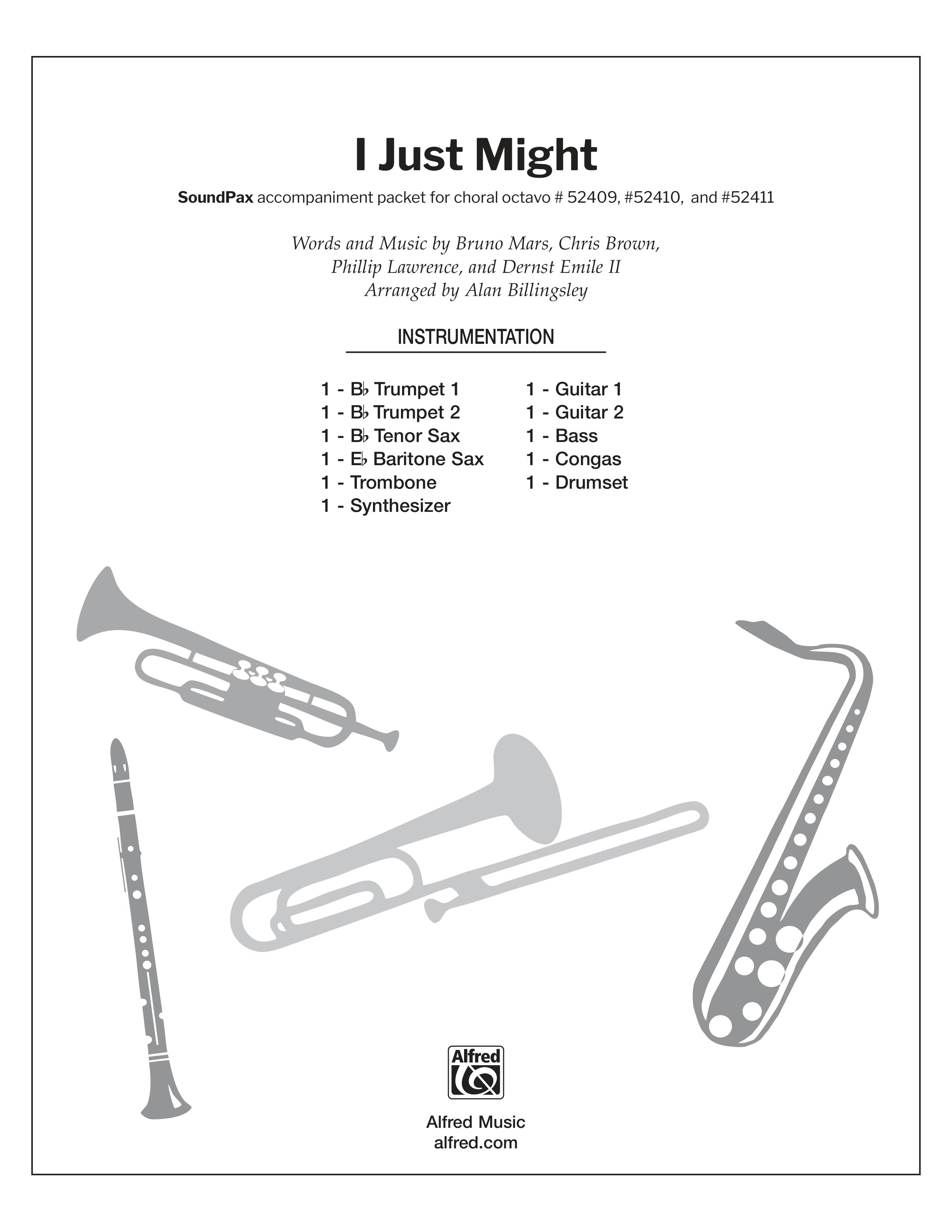I Just Might: Guitar 1 Sheet Music Preview