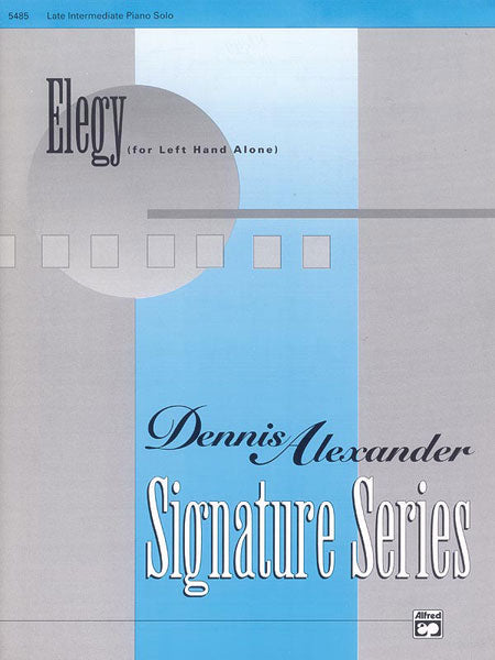 Elegy (for left hand alone) Cover Image
