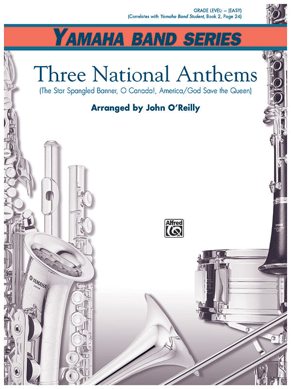 Three National Anthems (Star Spangled Banner, O Canada!, America/God Save the Queen): 1st Percussion Sheet Music Preview