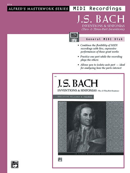 J. S. Bach: Inventions & Sinfonias (Two- & Three-Part Inventions) Cover Image
