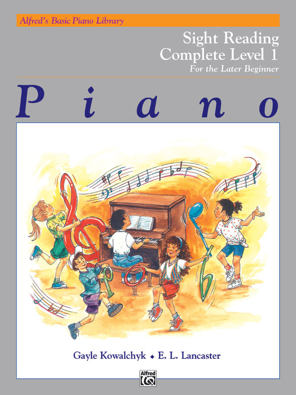 Alfred's Basic Piano Library: Sight Reading Book Complete Level 1 (1A/1B): For the Later Beginner Sheet Music Preview