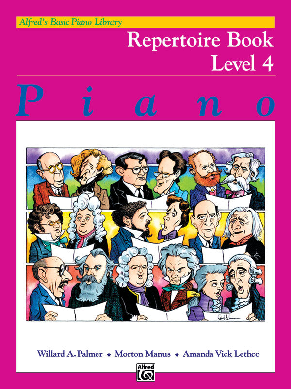 Alfred's Basic Piano Library: Repertoire Book 4 Cover Image
