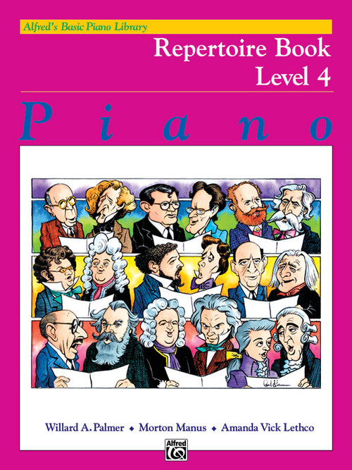 Alfred's Basic Piano Library: Repertoire Book 4 Cover Image