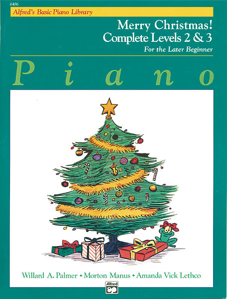Alfred's Basic Piano Library: Merry Christmas! Complete Book 2 & 3 Cover Image