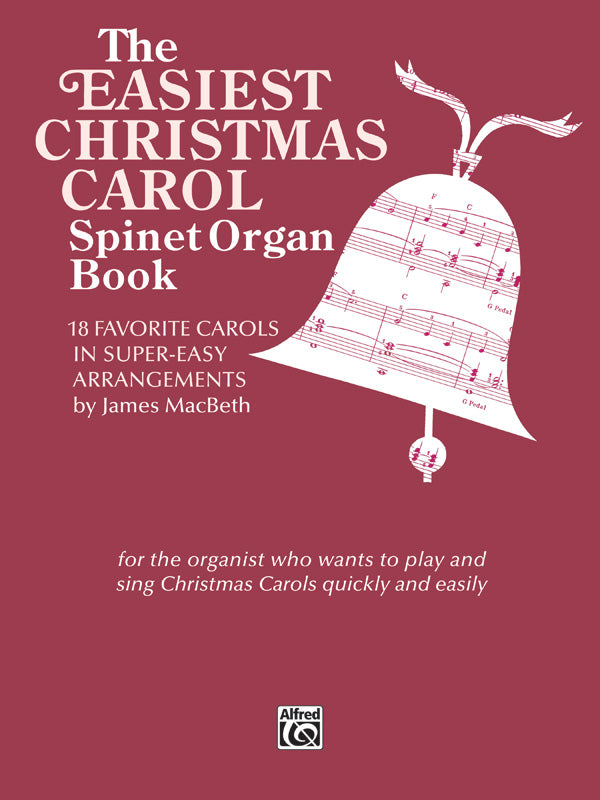 Easiest Christmas Carol Spinet Organ Book Cover Image