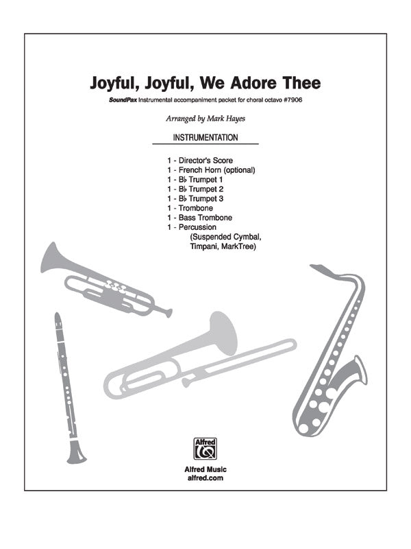 Joyful, Joyful, We Adore Thee: 2nd B-flat Trumpet Sheet Music Preview