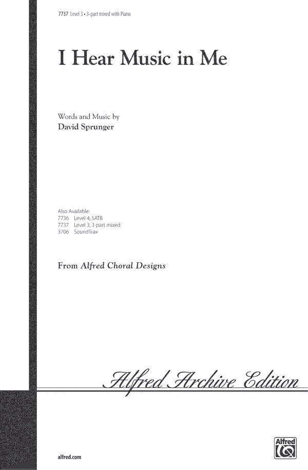 I Hear Music in Me Sheet Music Preview