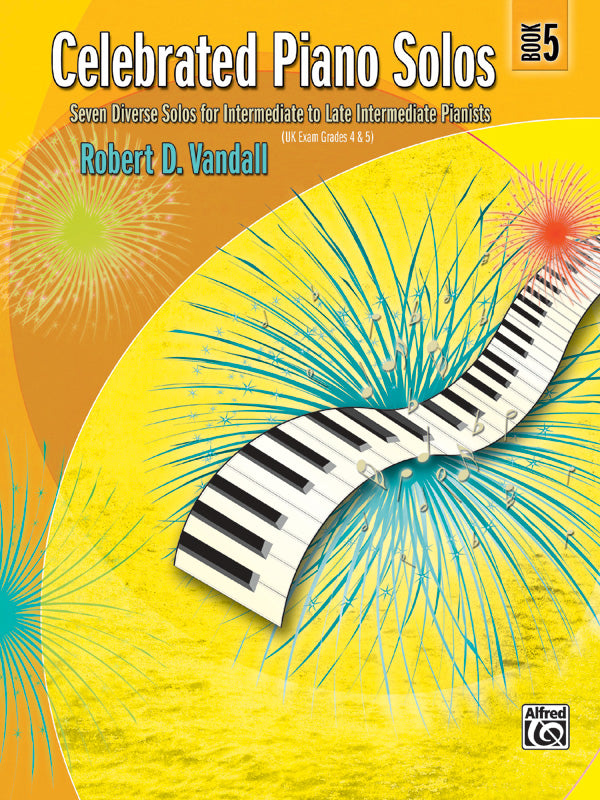 Celebrated Piano Solos, Book 5: Seven Diverse Solos for Intermediate to Late Intermediate Pianists Sheet Music Preview