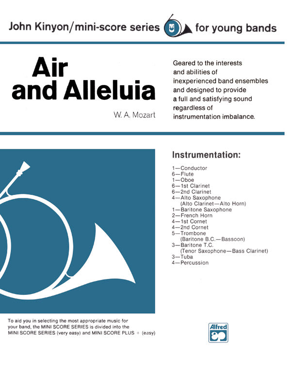 Air and Alleluia: Baritone T.C. Sheet Music Preview